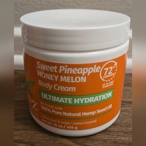 HEMPZ Sweet Pineapple Honey Melon Body Cream ULTIMATE HYDRATION 16oz. NEW